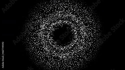 Abstract Background Black And White Bubbling Circles 13