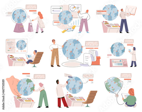 Lab test. Vector illustration. Lab tests serve as benchmarks for evaluating scientific hypotheses The laboratory is controlled environment for conducting experiments Testing various hypotheses helps