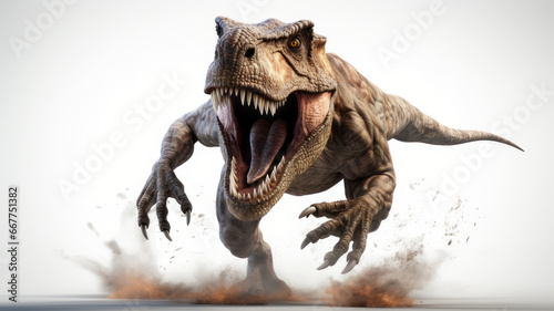 T-Rex Dinosaur Graphic Design on White Background © jesica