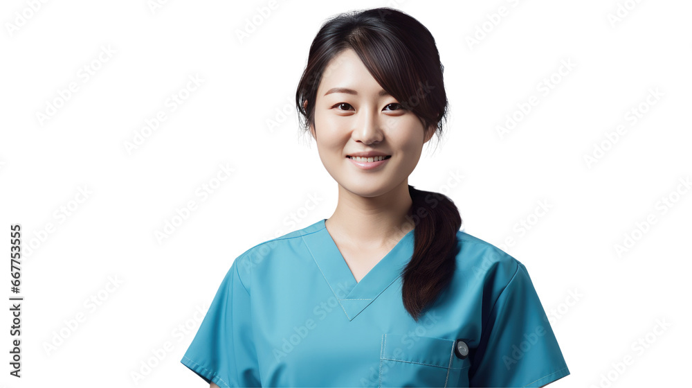 Portrait of a young Asian female nurse Portrait of a young Asian female nurse