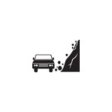 landslide icon symbol sign vector