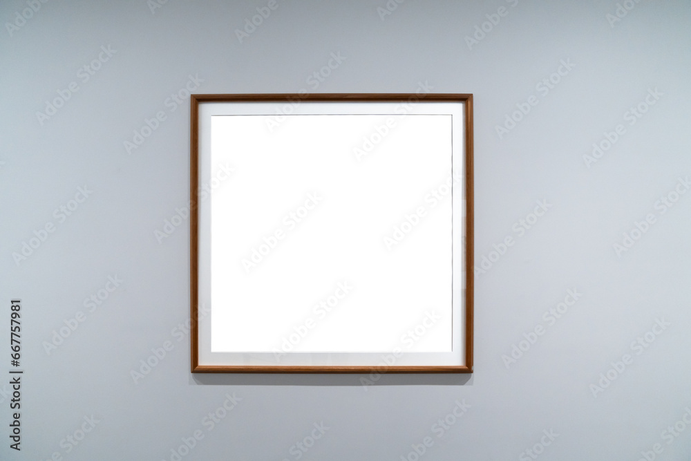 blank frame with wall