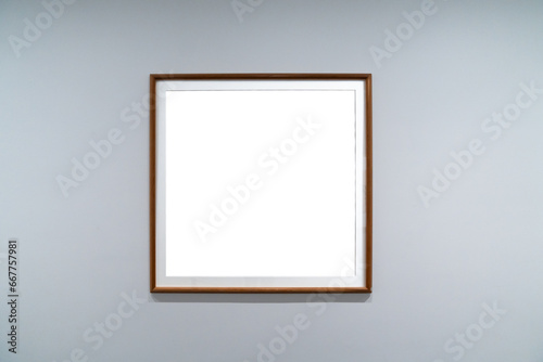 Obraz na płótnie blank frame with wall w salonie
