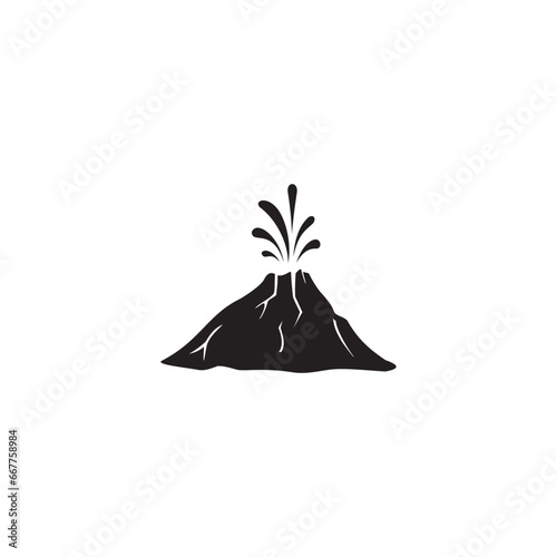 volcano icon symbol sign vector