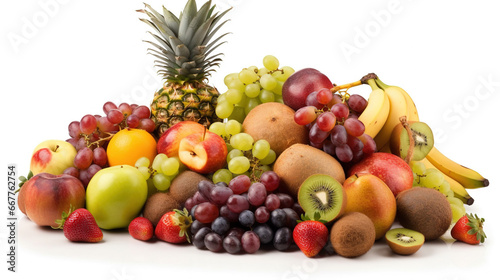 Assorted Fresh Ripe Delicious Fruits As Background