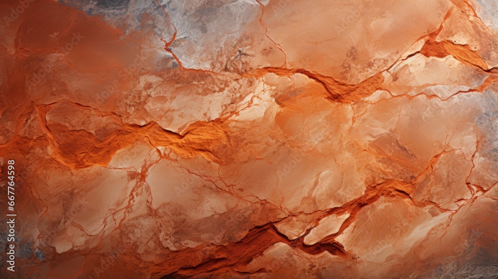 Amber hues swirl in an abstract painting of nature, capturing the wild beauty of a close up stone in rich shades of brown