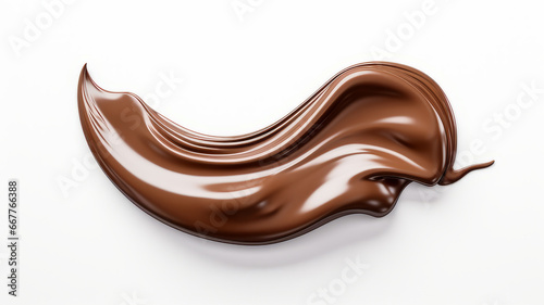 Chocolate Frosting On White Surface Food