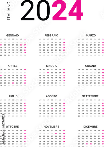 Calendario 2024