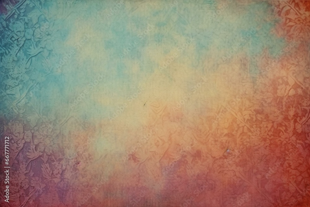 Antique vintage backdrop with gradient colors and grunge texture. Generative AI