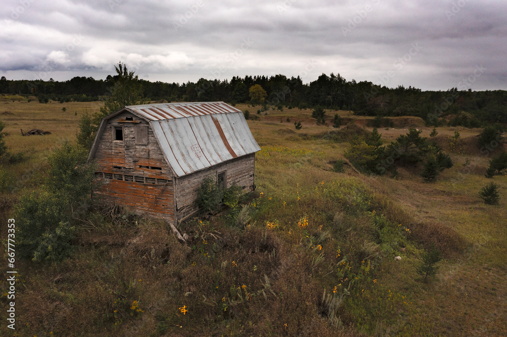 Keep Out Barn and Threatening Sky