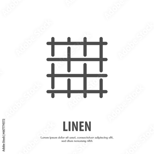 linen outline icon pixel perfect for website or mobile app