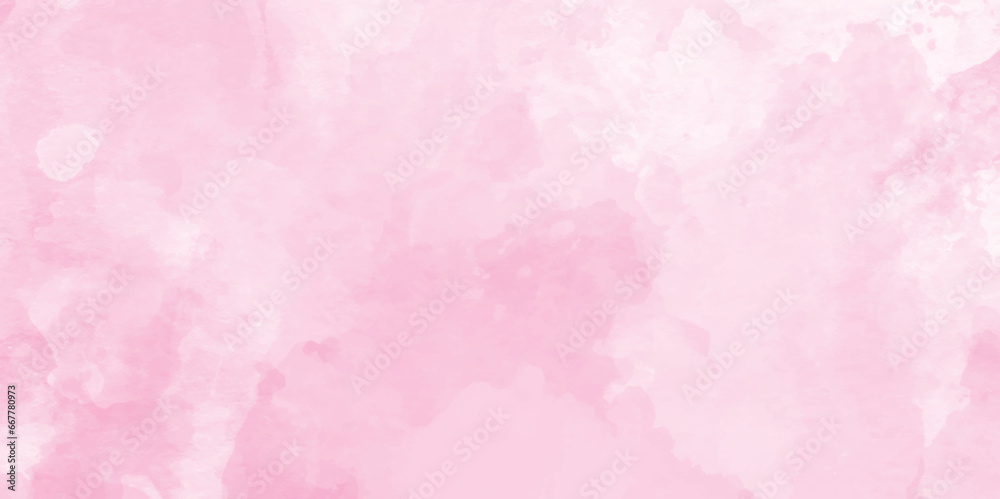  light and soft pink watercolor background with cloudy stains, Lovely pink background with focus and space, soft polished high detailed hand painted pink watercolor background.