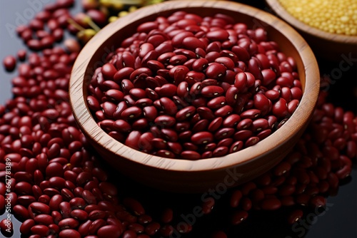 A flavorful blend of red beans, rice, mung beans, and sesame