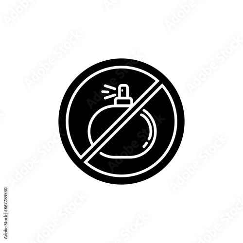 No perfume sign icon