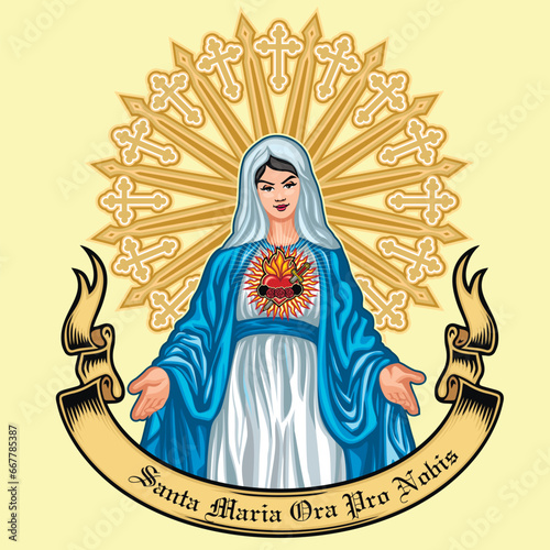 Catholic image of Saint Mary, Madonna