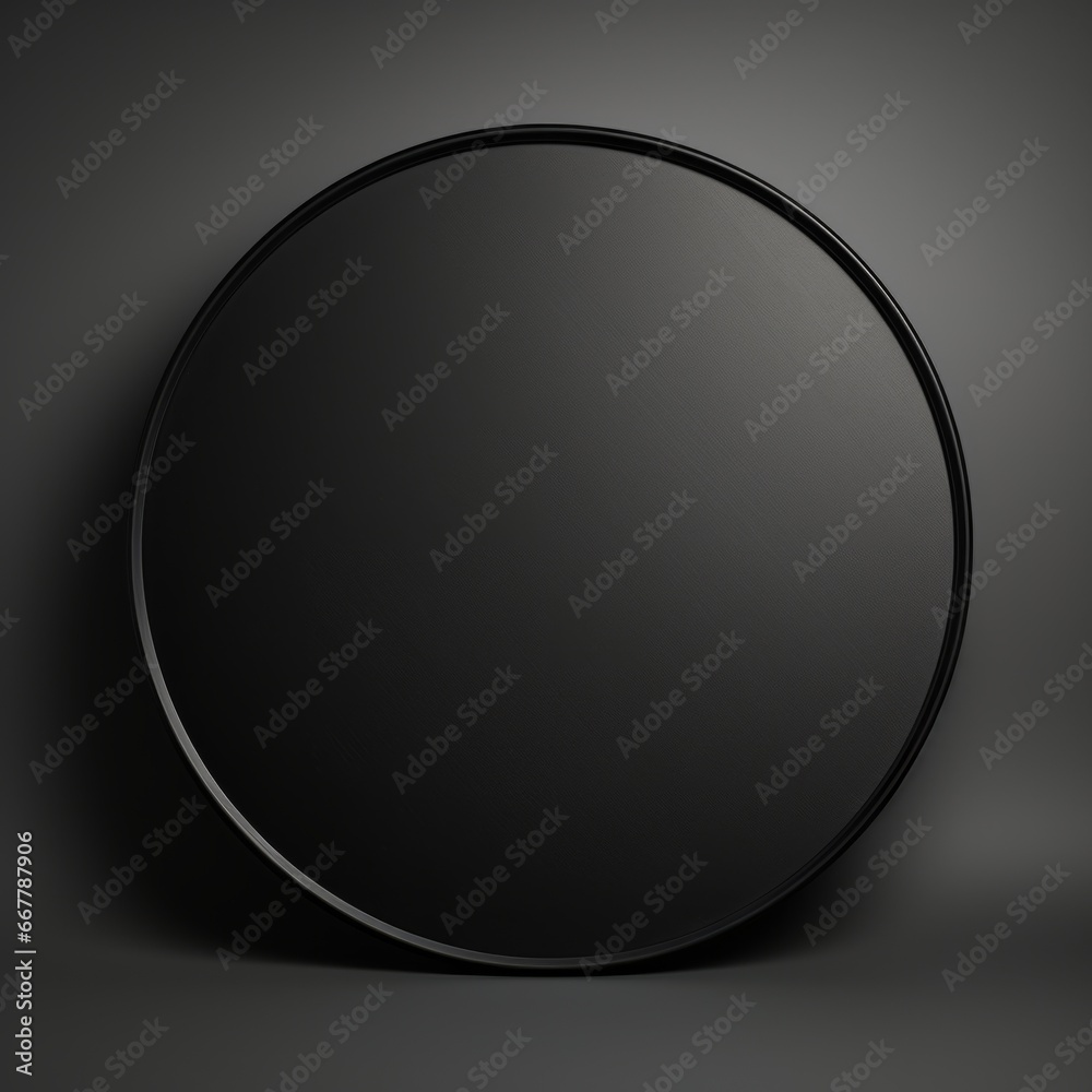 Satin Minimalistic Round Picture Frame. Minimalistic Ring with Realistic Texture. Square Digital Illustration. Ai Generated Empty Circle on Black Background. Satin Minimalistic Round Picture Frame. Minimalistic Ring with Realistic Texture. Square Digital Illustration. Ai Generated Empty Circle on Black Background.