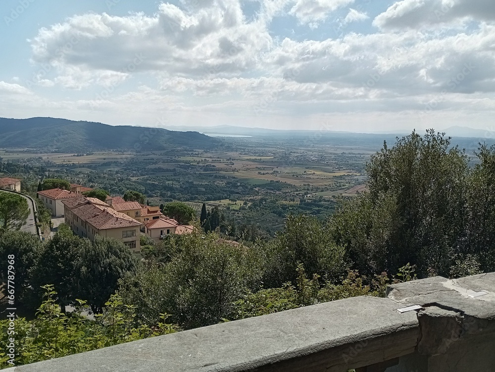 Fototapeta premium Krajobraz Toskania Cortona