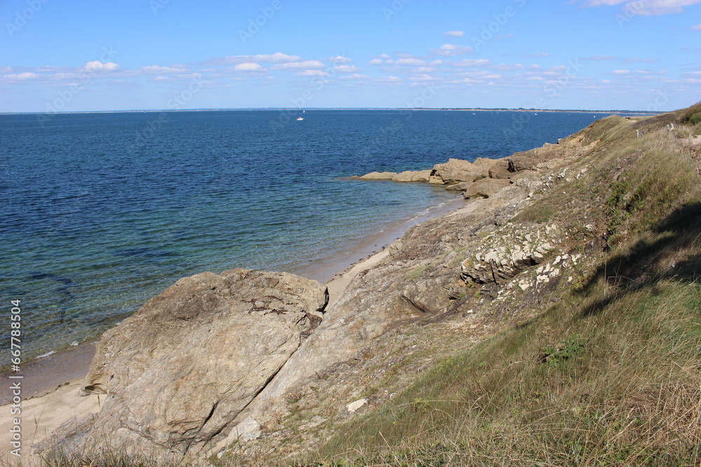 Piriac-sur-Mer : beau paysage depuis le sentier des douaniers à Port-au-Loup