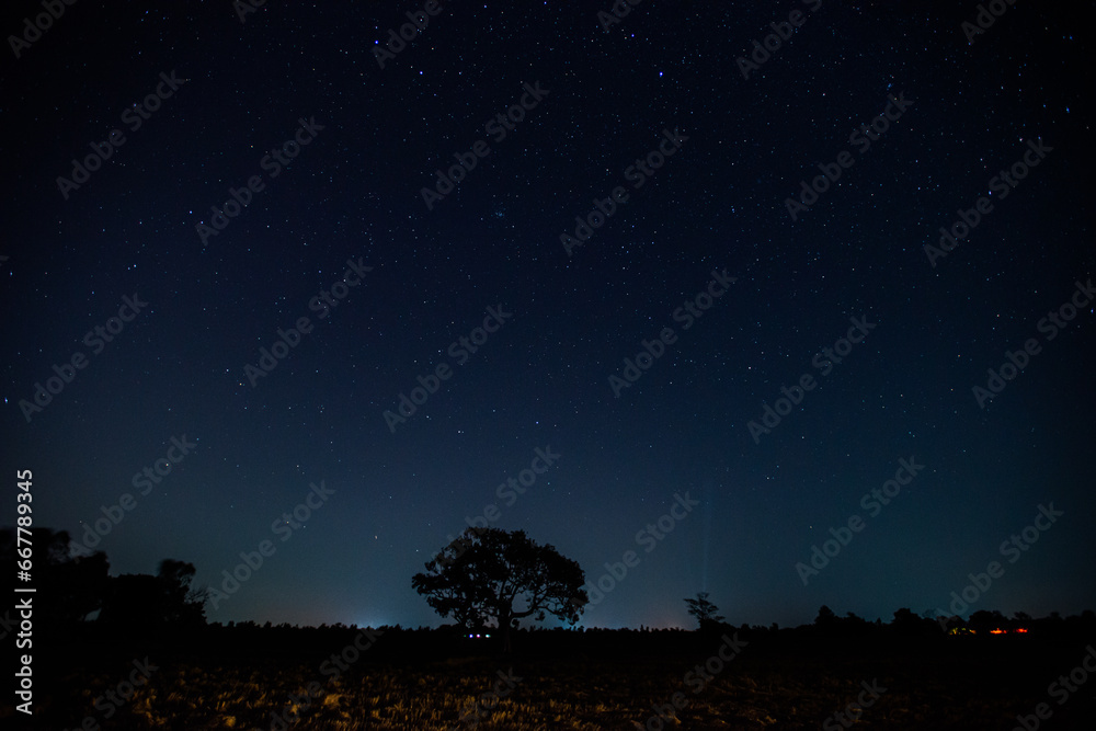 Panorama blue night sky milky way and star on dark background.Universe filled with stars, nebula and galaxy with noise and grain.Photo by long exposure and select white balance.Dark night sky. Panorama blue night sky milky way and star on dark background.Universe filled with stars, nebula and galaxy with noise and grain.Photo by long exposure and select white balance.Dark night sky.