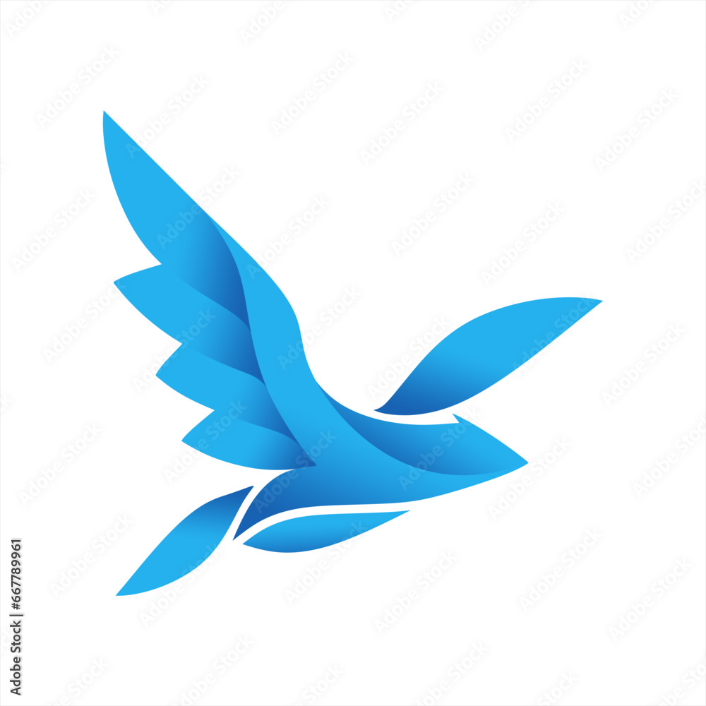 blue bird fly original logo vector blue bird fly original logo vector