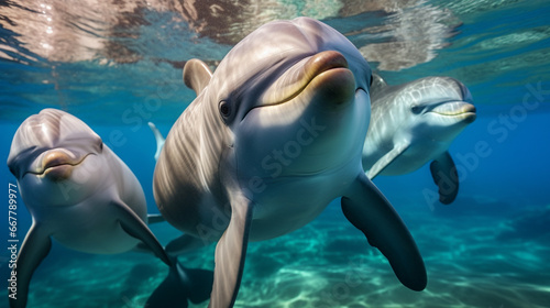 dolphin in the water © damien