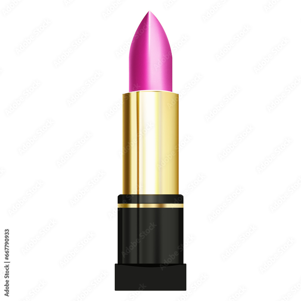 Pink lipstick realistic mockup illustration Pink lipstick realistic mockup illustration