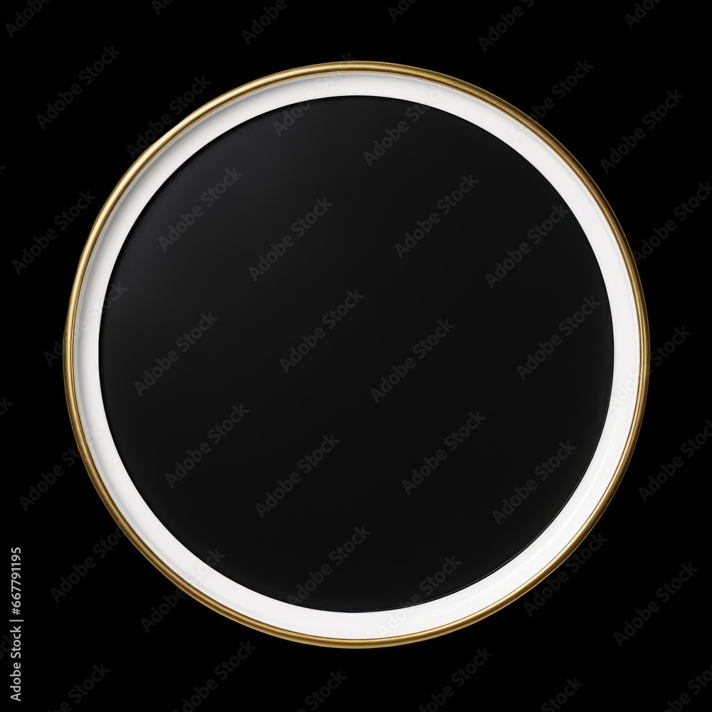 White Gold Minimalistic Round Picture Frame. Minimalistic Ring with Realistic Texture. Square Digital Illustration. Ai Generated Empty Circle on Black Background. White Gold Minimalistic Round Picture Frame. Minimalistic Ring with Realistic Texture. Square Digital Illustration. Ai Generated Empty Circle on Black Background.