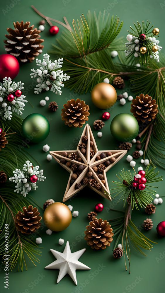 christmas tree decoration, decoration, ball, holiday, celebration, xmas, ornament, ai generated 