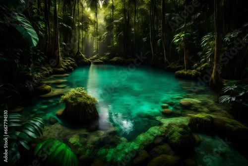 tropical forest in the night © Kainat