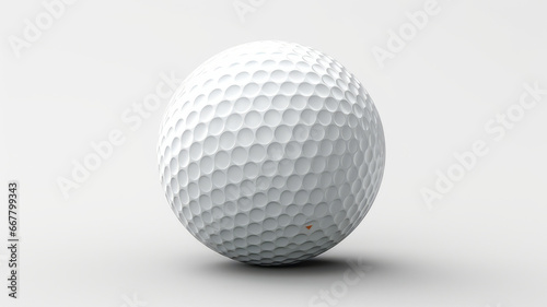 Golf ball isolated on white photo