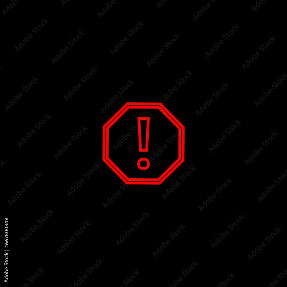 Problem, error and warning symbol, suspicious documents. Error icon isolated on black background Problem, error and warning symbol, suspicious documents. Error icon isolated on black background
