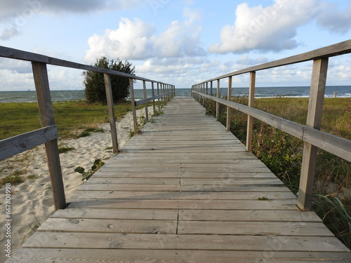 wooden pier over the sea