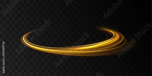Abstract energy in the form of stripe, arc, curl and zigzag in neon colors with light effect. Racing cars dynamic flash effects city road with long exposure night ligh.