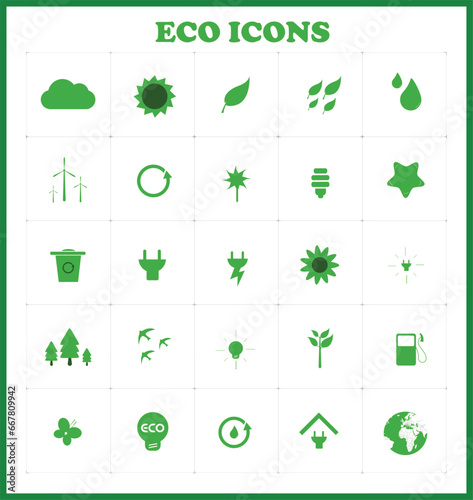 ECO Friendly Icons Set 