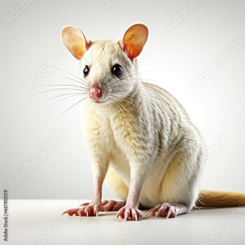 Tasmanian Bettong, Cartoon 3D , Isolated On White Background  photo