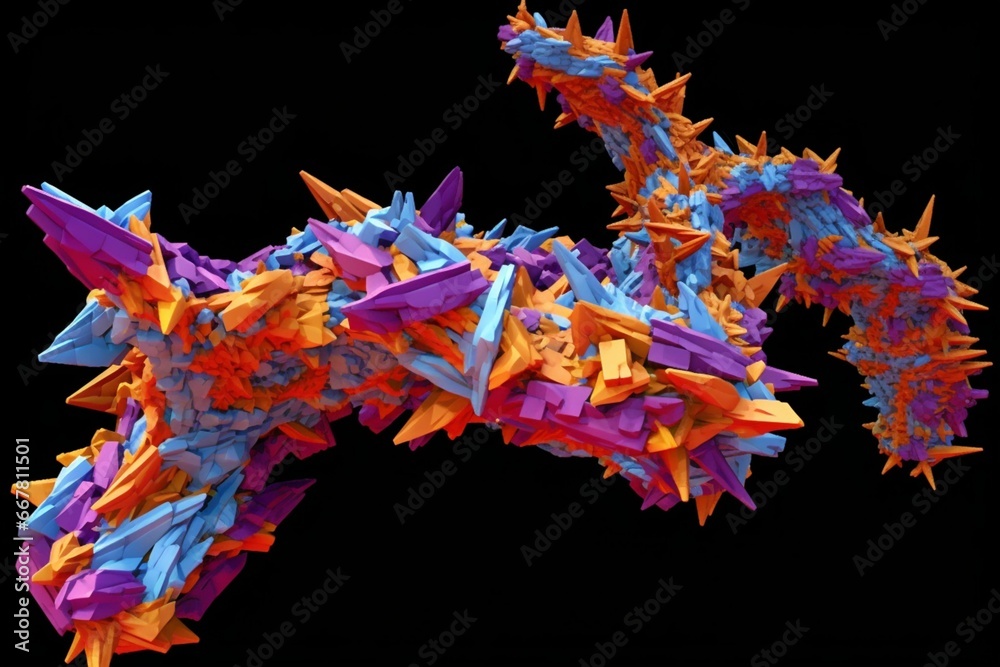 Complex of matrix metalloproteinase-3 and tissue inhibitor of metalloproteinases-1. 3D models, pdb 1uea. Generative AI