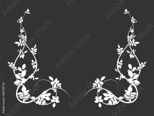 beautiful rose hip pattern for decoration design
