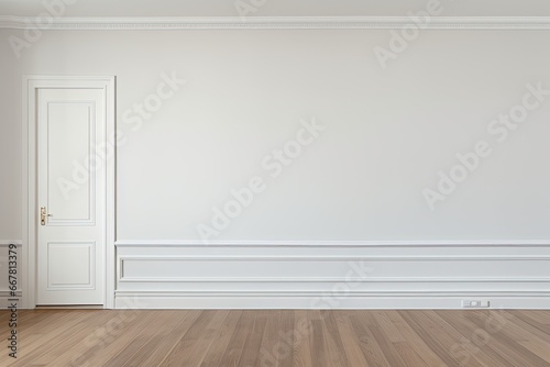 light interior room with white walls and wooden floor.  © LeitnerR