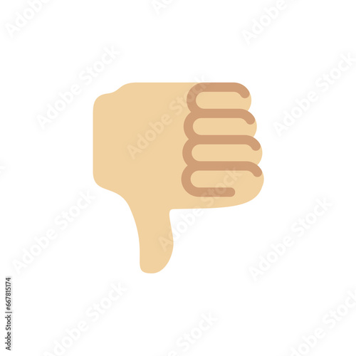 Thumbs Down: Medium-Light Skin Tone
