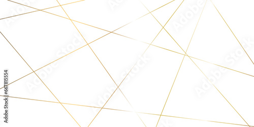 Abstract luxury golden geometric random chaotic lines with many squares and triangles shape background. 