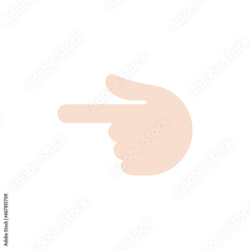 Backhand Index Pointing Left: Light Skin Tone
