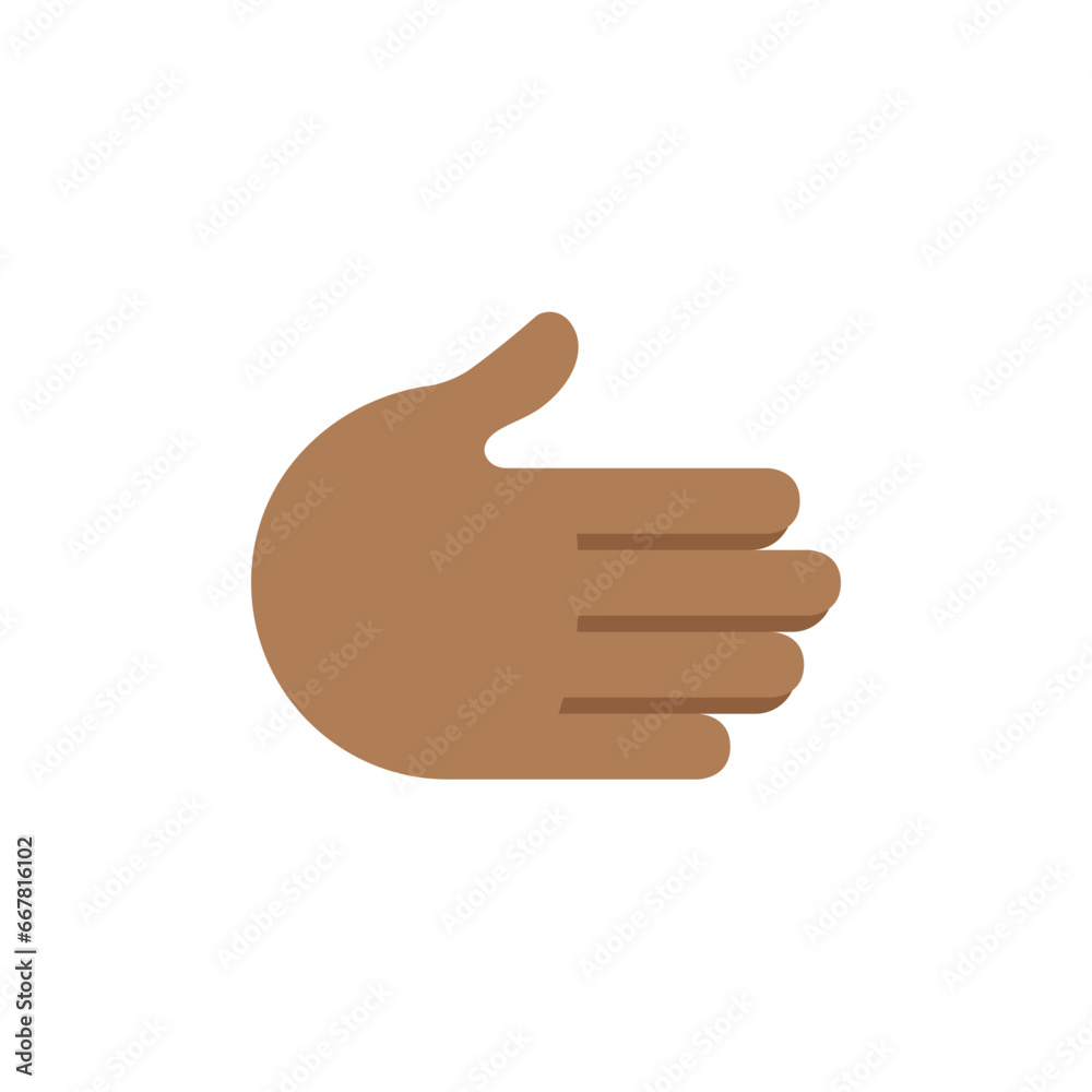 Rightwards Hand: Medium-Dark Skin Tone
