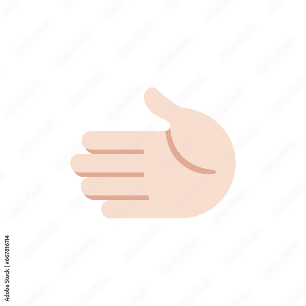 Leftwards Hand: Light Skin Tone Leftwards Hand: Light Skin Tone
