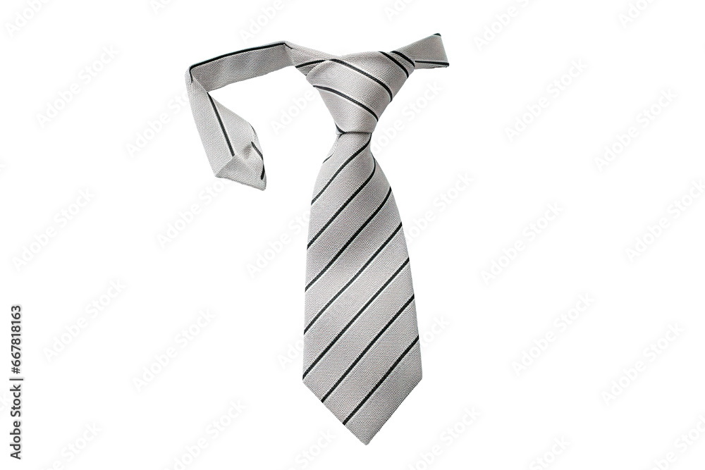 Gray tie with black stripes Gray tie with black stripes