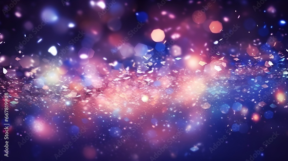 Obraz premium Bokeh background with light. Glitter and diamond dust, subtle tonal variations. AI-generated