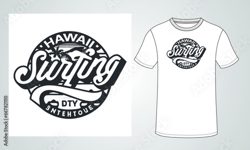 Surfing T-Shirt Design