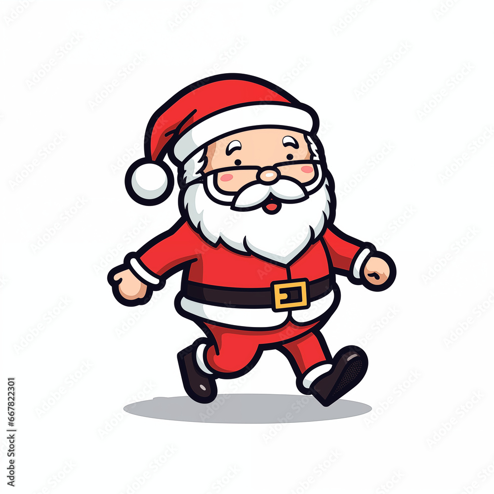 Weihnachtsmann, 2D - lustiger Santa Claus (Generative AI) Weihnachtsmann, 2D - lustiger Santa Claus (Generative AI)