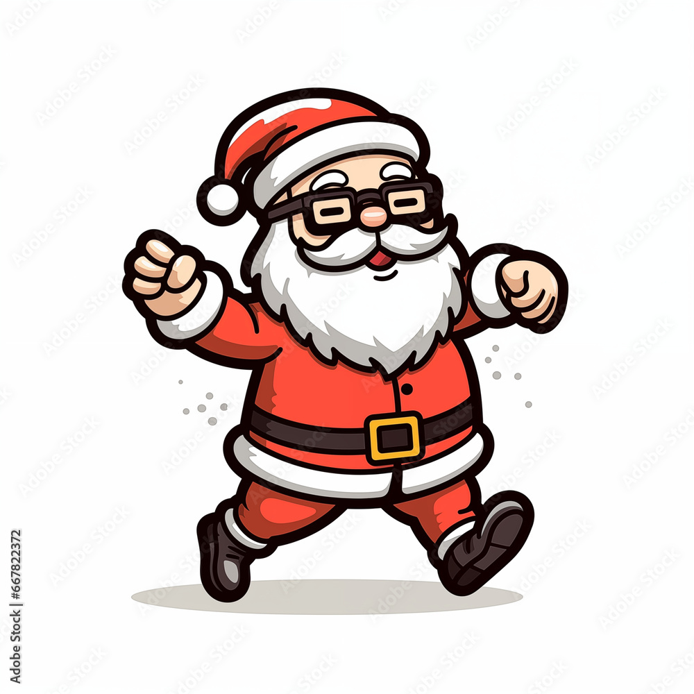 Weihnachtsmann, 2D - lustiger Santa Claus (Generative AI) Weihnachtsmann, 2D - lustiger Santa Claus (Generative AI)