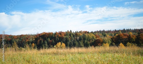 Jesienny pejzaż w Beskidzie Niskim