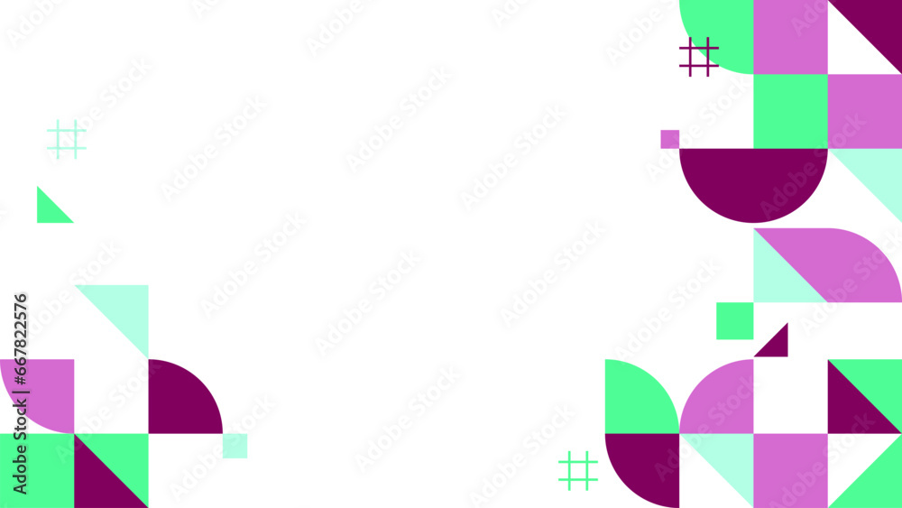 Obraz premium Abstract geometric background with square and triangle shape